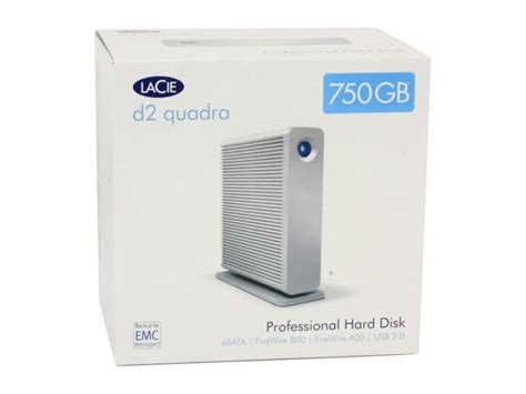 LACIE D2 Quadra 750GB 7200 RPM 3 5 USB 2 0 Firewire400 Firewire800