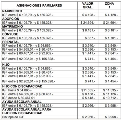 Anses Conoc Los Nuevos Montos De Las Asignaciones Familiares