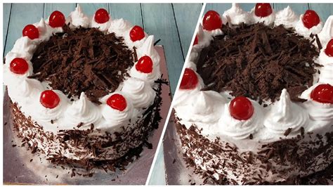 Black Forest Cake Eggless And Without Oven ब्लैक फ़ॉरेस्ट केक