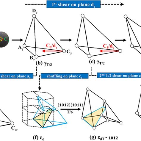 Sheared And Kinked Tetrahedron Models Depicting The Deformation Download Scientific Diagram