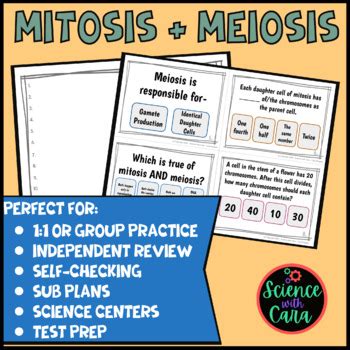 What S Mitosis And Meiosis Task Cards By Science With Cara TPT