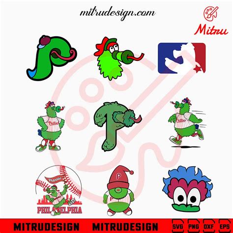 Philadelphia Phillies Phanatic Mascot Svg Bundle Phillie Phanatic Svg