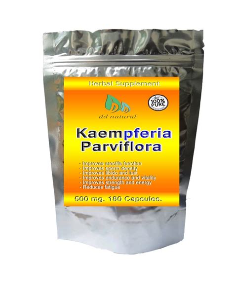 Kaempferia Parviflora Black Ginger 500mg 180 Capsules From Thailand