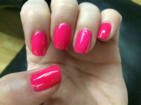 Shocking Pink Gel 😊💅 Nails Nail Polish Polish