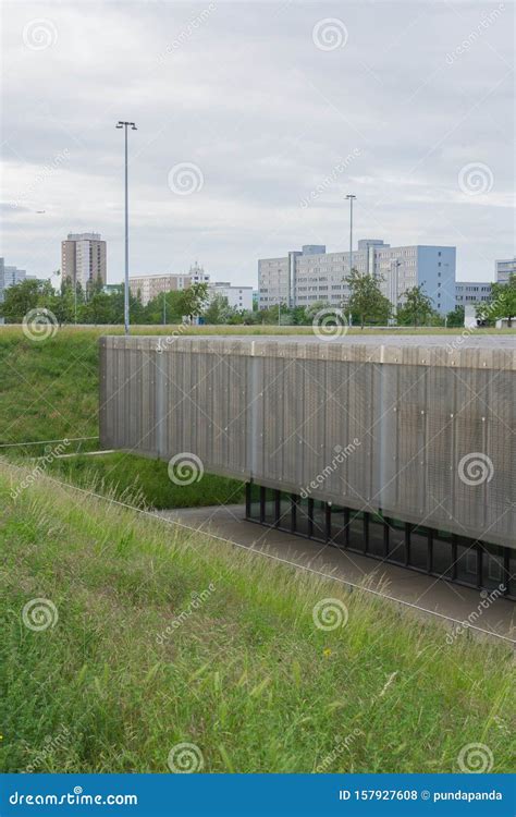 Park am Velodrom in Berlin stock photo. Image of grass - 157927608