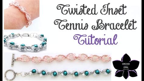 Twisted Inset Beaded Tennis Bracelet Tutorial Bead With Me Youtube