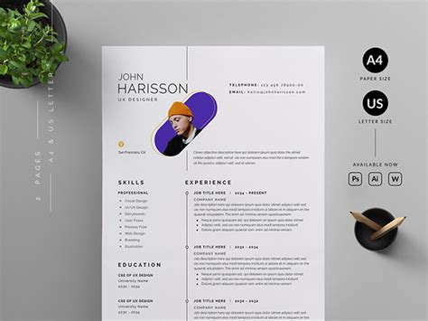 Resume Cv Template Behance