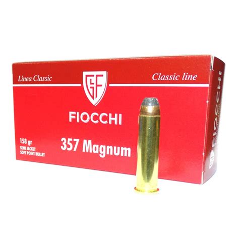 Fiocchi 357 Magnum SJSP 158 grain Armería Trelles S L