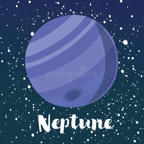 Neptune The Eighth Planet From The Sun Stock Vector Illustration Of