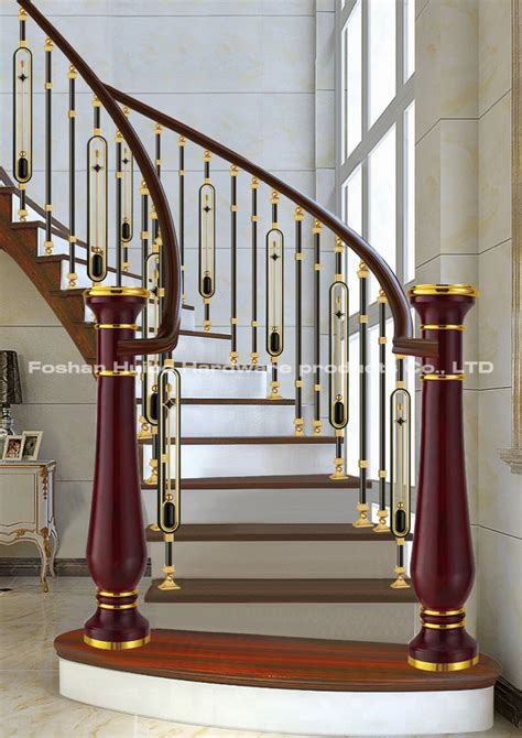 Modern Curved Metal Railings Balustrades Handrails Interior Luxury