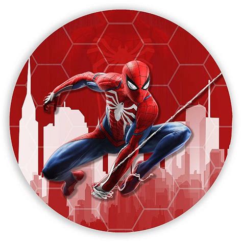 Painel Redondo Homem Aranha Sublimado 3D Sublitex painéis sublimados