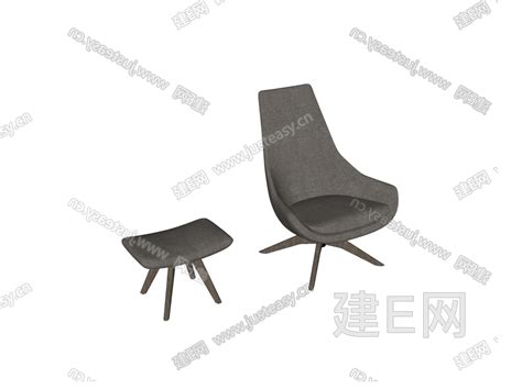 Cassina 现代休闲椅模型su模型下载 Id101077382 建e室内设计网