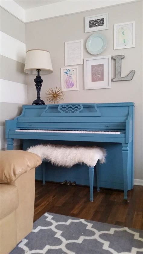 Painted Piano With Diy Chalk Paint Chalk Paint Makeover Diy Chalk