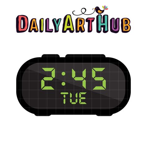 Digital Clock Clip Art – Daily Art Hub // Graphics, Alphabets & SVG