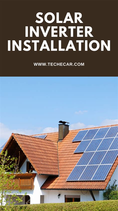 Solar Inverter Installation » TECHECAR