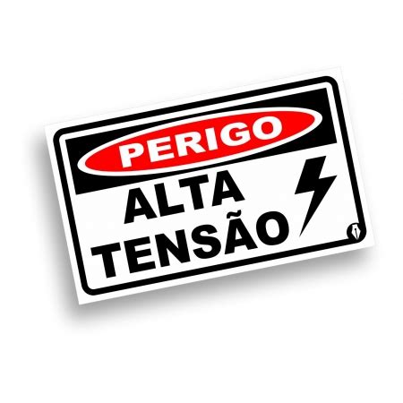 Placa Perigo Alta Tensão