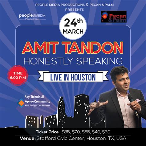 Honestly Speaking – Amit Tandon Stand-Up Comedy: Live in Houston - Austin Monthly Magazine