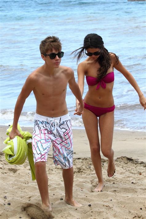 Selena Gomez No Source Posing Hot Romantic Beautiful Babe Bikini High