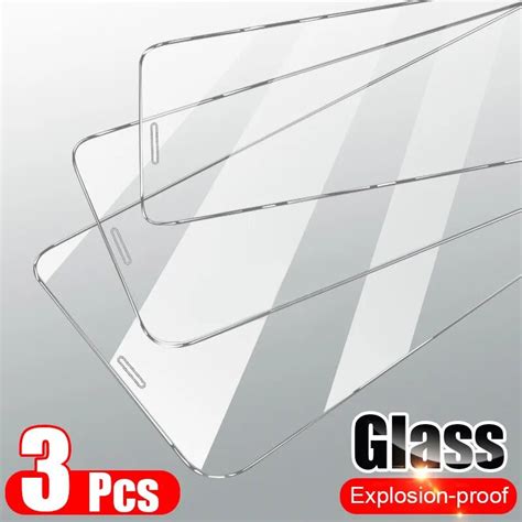 Pcs Tempered Glass On The For Iphone S Plus S Se Screen