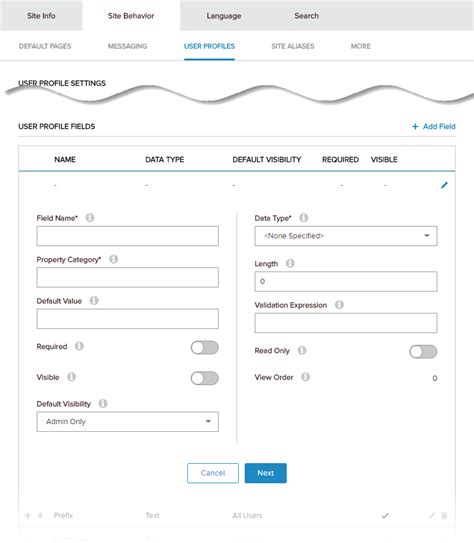 Add A User Profile Field Dnn Docs