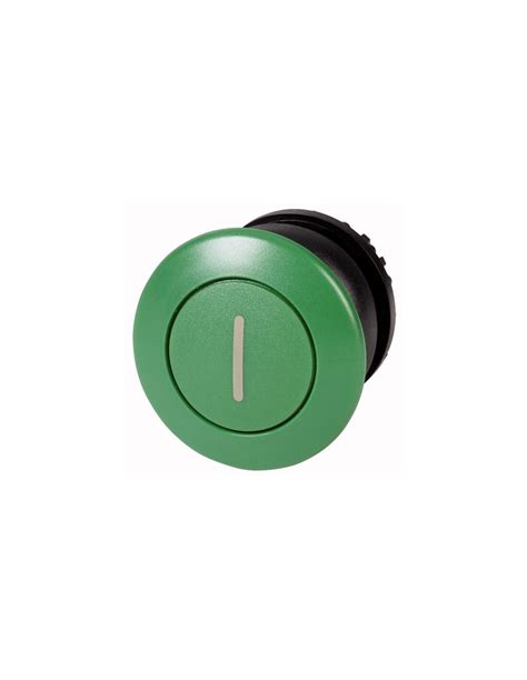 Bouton poussoir coup de poing vert I à accrochage EATON M22S DRP G X1