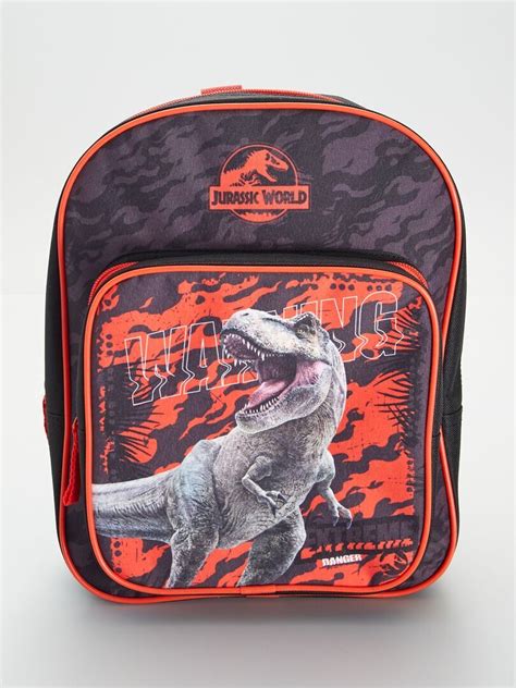 Sac à dos Jurassic World Noir rouge Kiabi 18 00