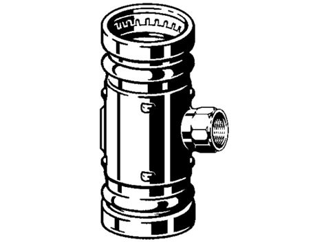 Viega Sanpress T Stück Mod 2217 2XL m Rp Gewinde iG aus Rotguss