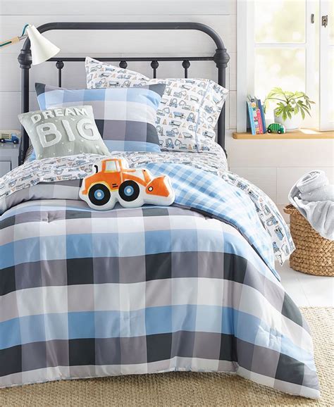 Charter Club Kids Gingham 2-Pc. Comforter Set, Twin/Twin XL, Created for Macy's & Reviews - Home ...