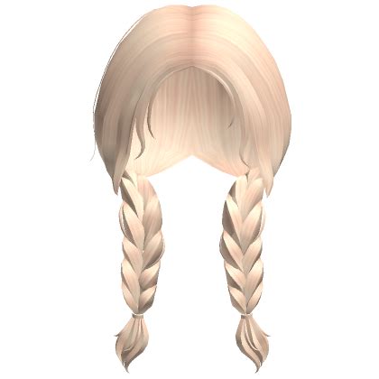 Messy Pigtail Braids Blonde Roblox Item Rolimon S