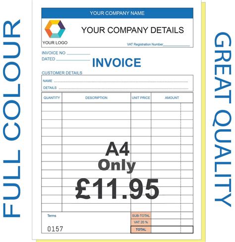 Customised Invoice Book | Invoice Template Ideas