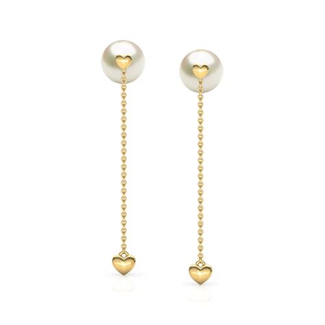 Buy Sway Heart Pearl Drop Earrings Online Caratlane