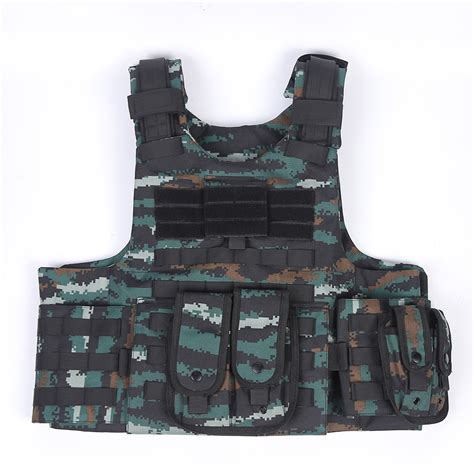 Customized Military Army Camouflage Plate Carrier Quick Release Molle