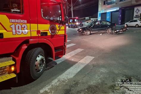 Motociclista Fica Ferido Em Acidente No Bairro Cidade Nova