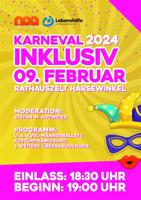 Karneval Inklusiv Ist Zur Ck Lebenshilfe Im Kreis G Tersloh E V