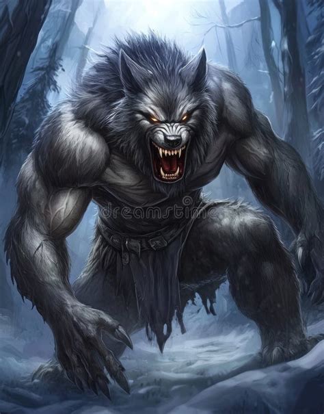 Werewolf Growsls Stock Illustrations – 1 Werewolf Growsls Stock ...