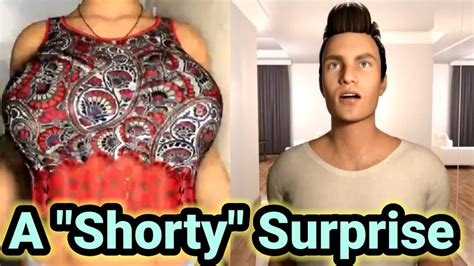 A Shorty Surprise Tall Woman Short Man Animation Story Tall Girl