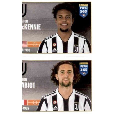 Venta Cromo De Weston McKennie Y Adrien Rabiot Panini 365 Stickers 2022