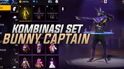 KOMBINASI SET BUNDLE INCUBATOR BUNNY CAPTAIN 2024 FREE FIRE YouTube