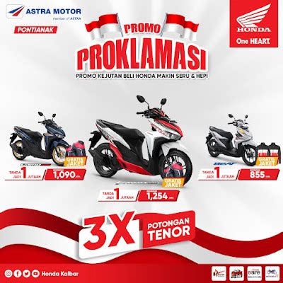 Astra Motor Kalbar Hadirkan Promo Proklamasi Untuk Sambut HUT RI Ke 76