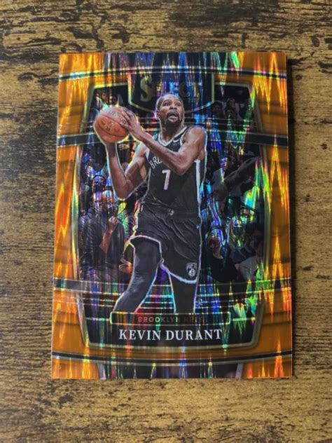 Panini Select Kevin Durant Flash Arancione Prizm Nets