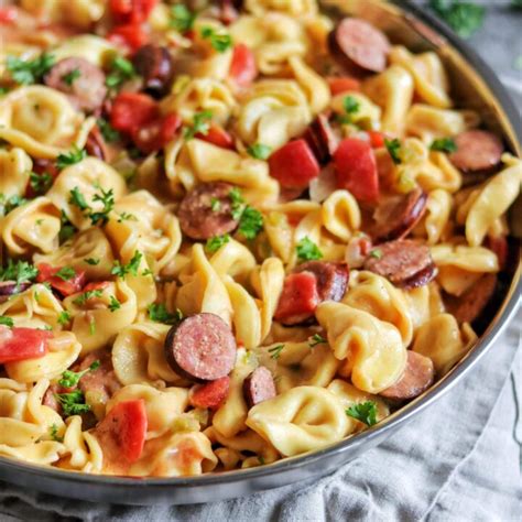 Cajun Tortellini Skillet Easy One Pan Dinner Fab Everyday