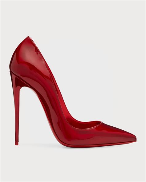 Christian Louboutin Kate 70mm Patent Red Sole Pumps Neiman Marcus