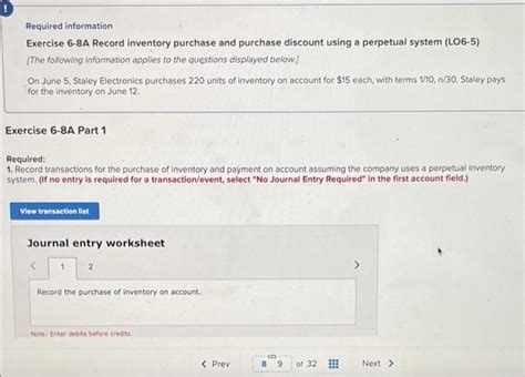 Solved Required Information Problem 6 7A Prepare A Chegg