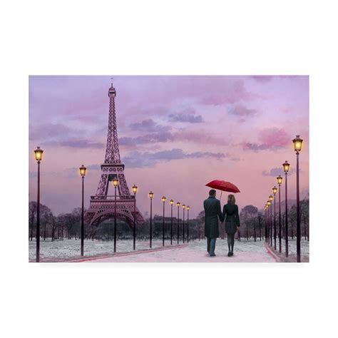 Trademark Fine Art 'Red Paris Umbrella' Canvas Art by Chris Consani - Walmart.com