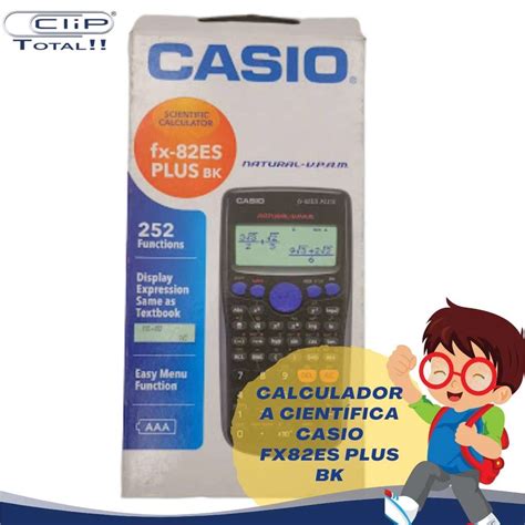 Calculadora CientÍfica Casio Fx82es Plus Bk • Clip Papelería Clip TotalⓇ