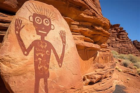 Premium Ai Image The Famous Moab Man An Ancient Anthropomorphic Rock