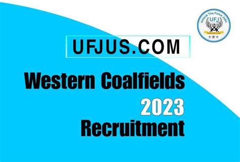 WCL Apprentice Recruitment 2023 UFJUS All Latest Govt Jobs