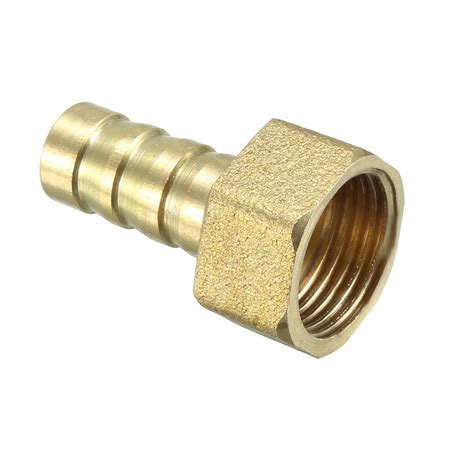 SOURCING MAP Adaptateur laiton raccord tuyau barbelé 10mm Barbelure x 3