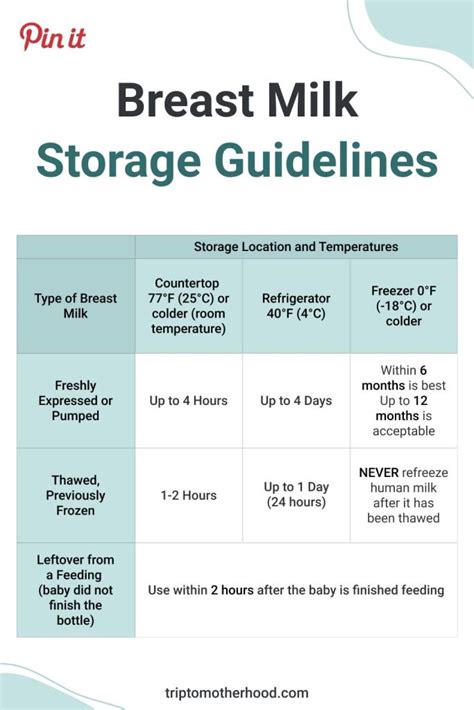 How To Collect Store Freeze And Thaw Breast Milk Trip To Motherhood