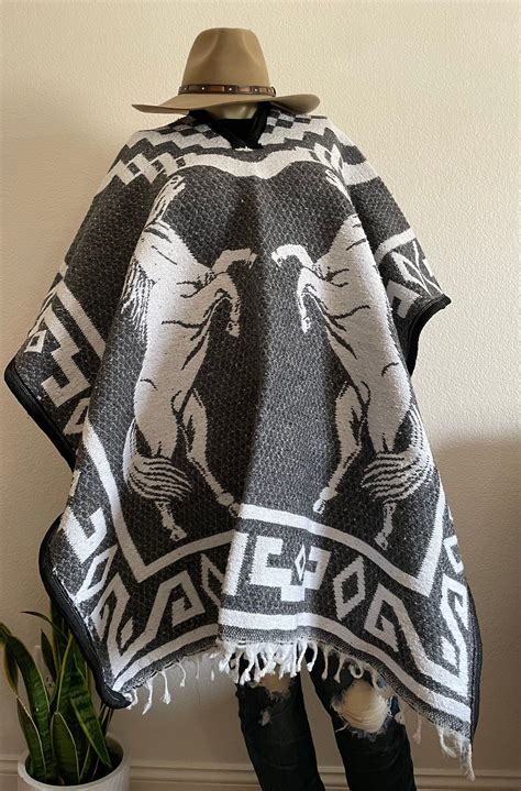 Wool Cowboy Poncho